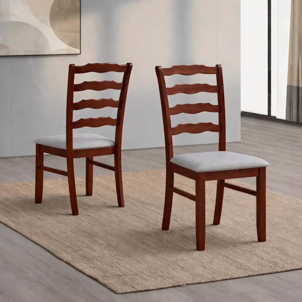 ACTU Farmhouse Dining Table Set with Upholstered Chairs for 4–6 by ACTU FURNITURE