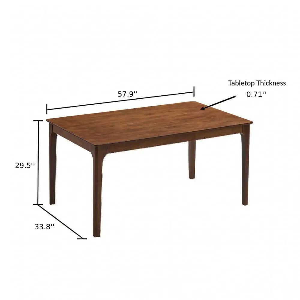 ACTU Farmhouse Dining Table Set with Upholstered Chairs for 4–6 by ACTU FURNITURE