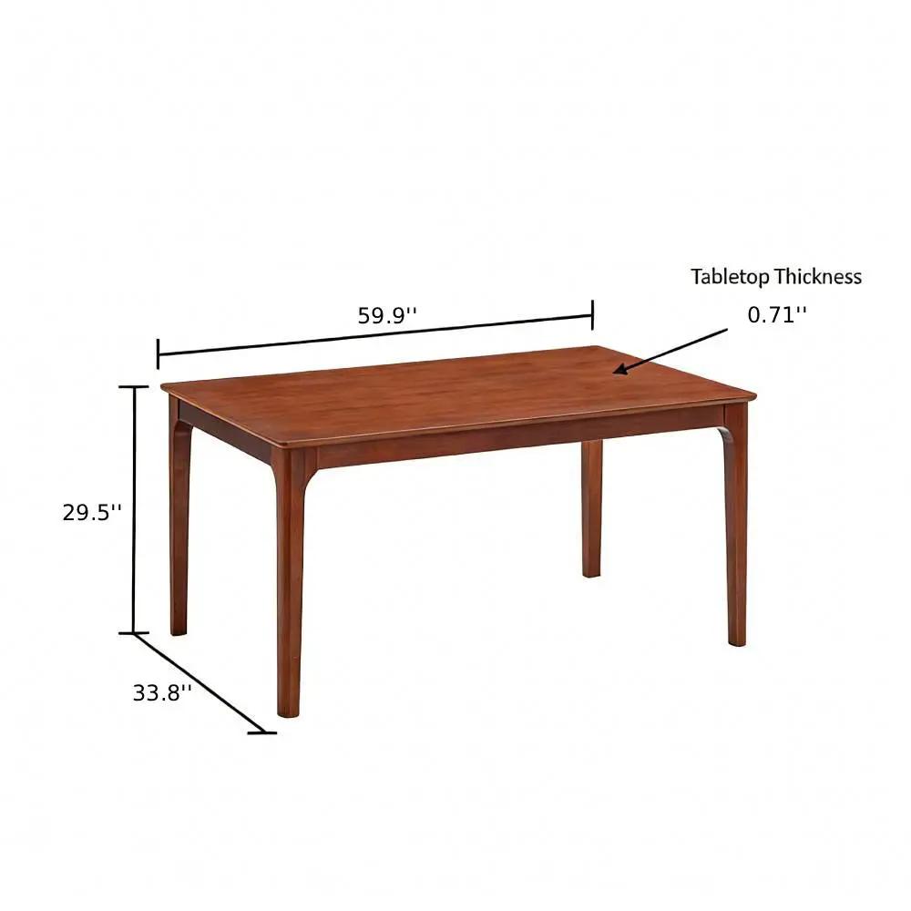 ACTU Farmhouse Dining Table Set with Upholstered Chairs for 4–6 by ACTU FURNITURE
