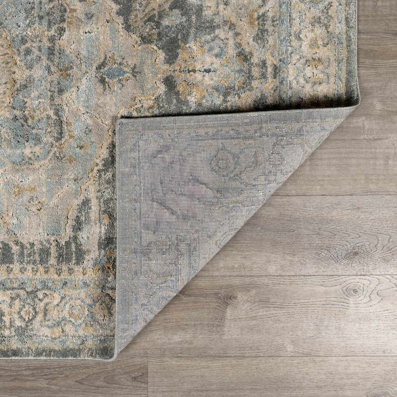 Vaeda Blue Thick Luxe Rug by Boutique Rugs