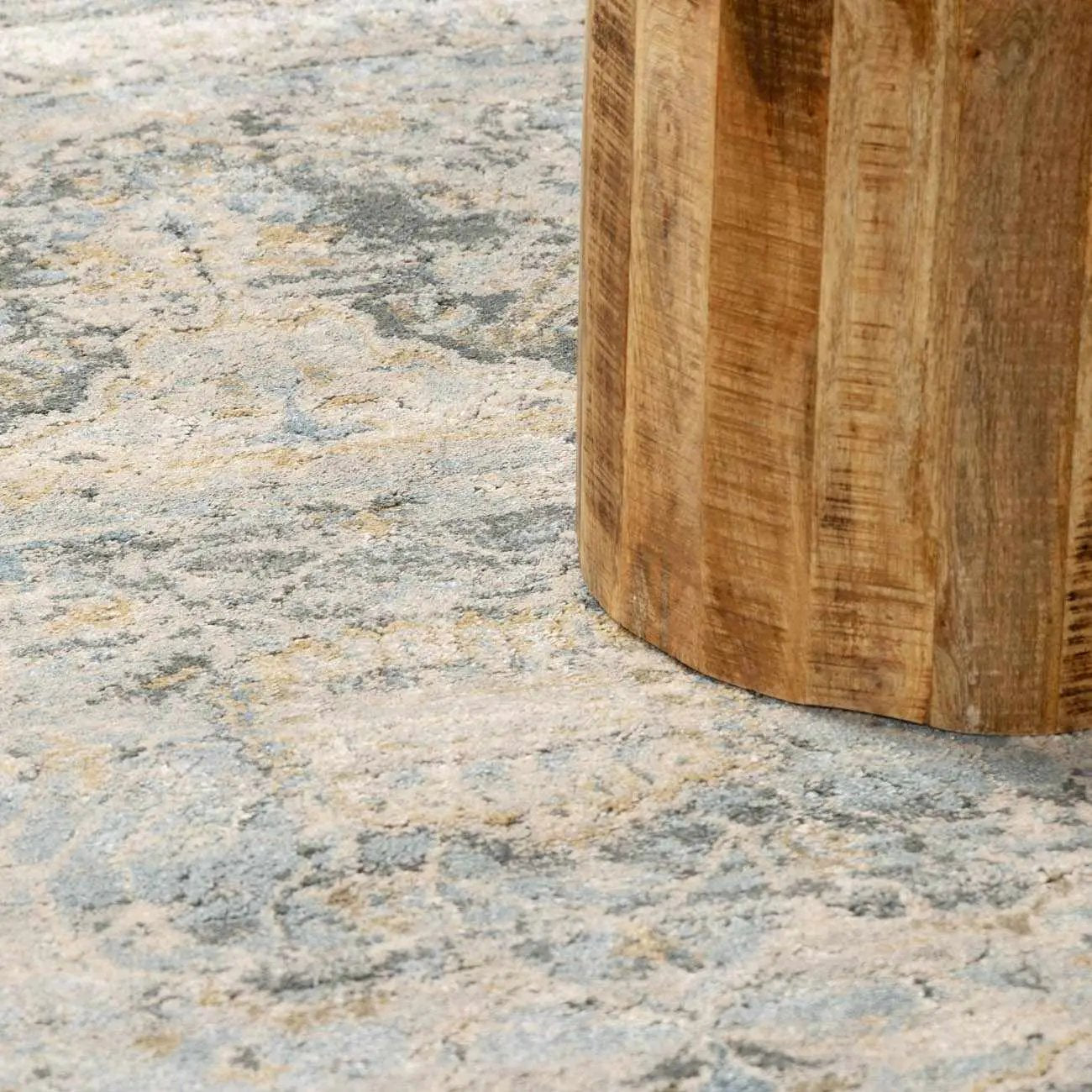 Vaeda Blue Thick Luxe Rug by Boutique Rugs