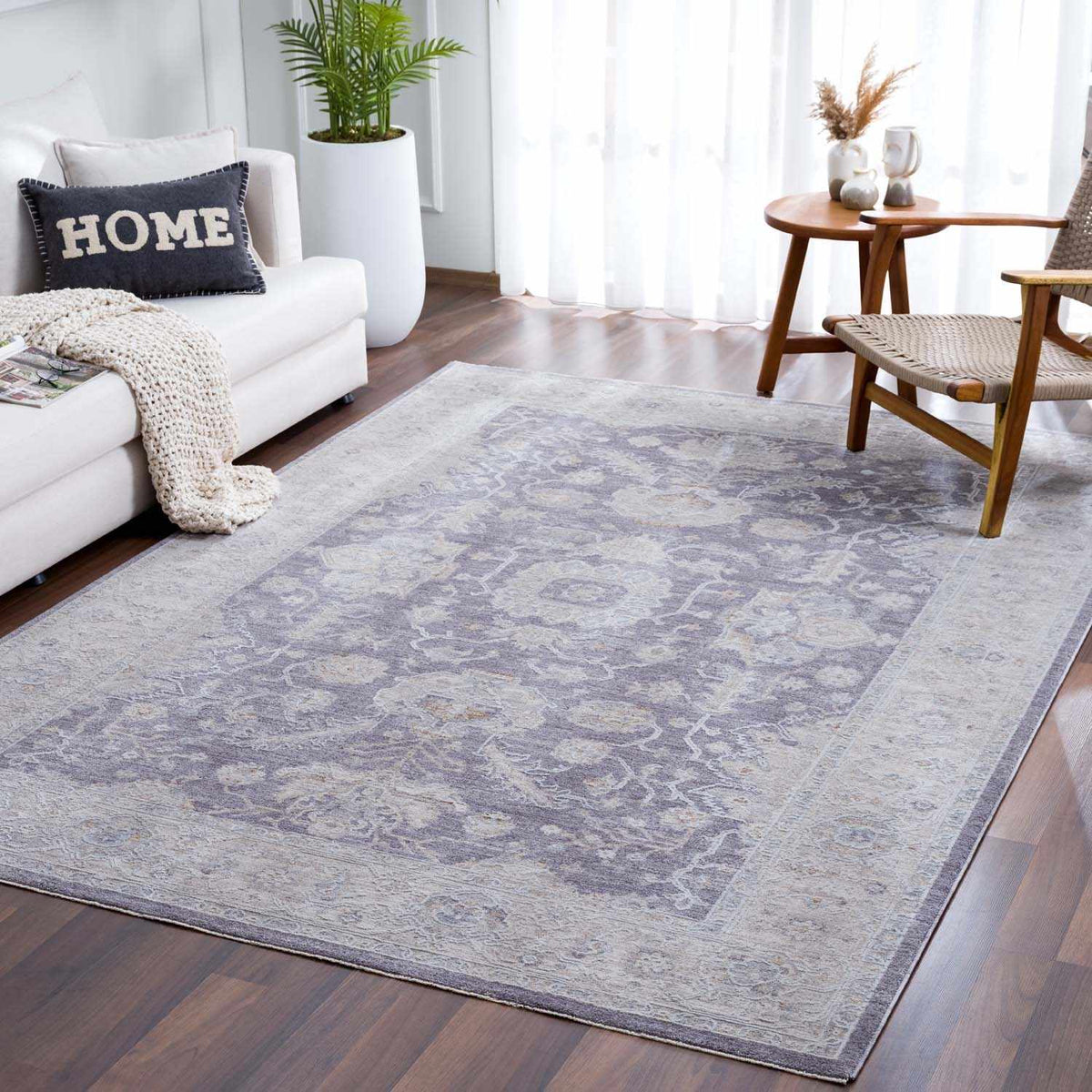 Karuah Thick Luxe Statement Rug, installed in a room