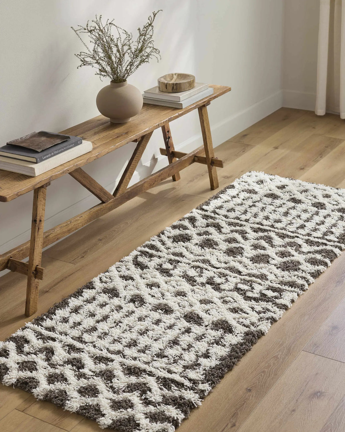Aysel Shag Area Rug, installed in a room 2