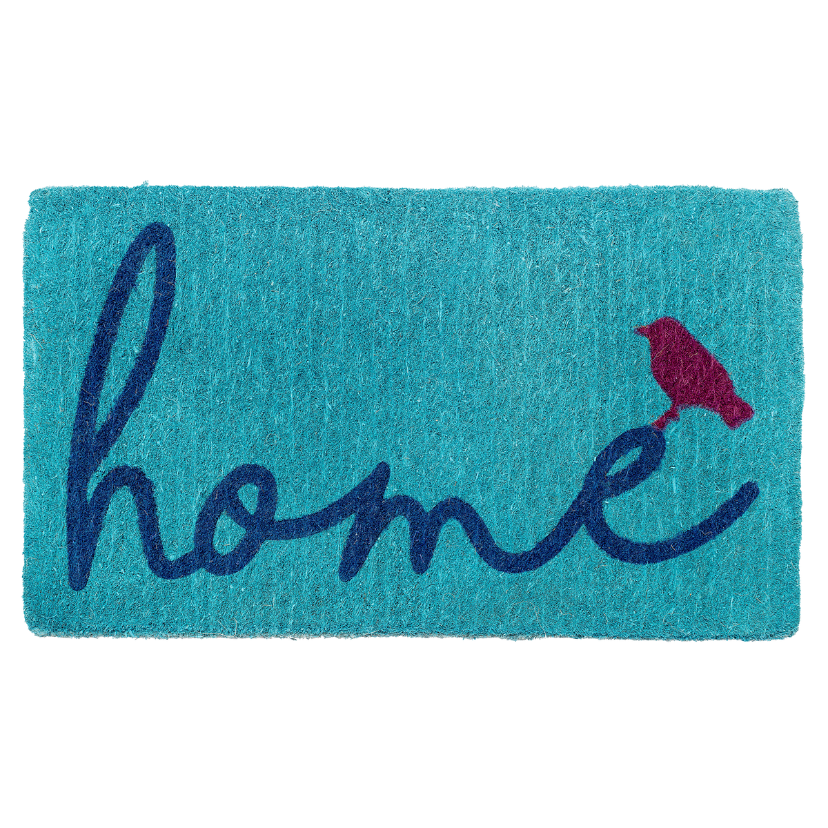 A Bird Perched on Home Coir Doormat, photo 2 of 21