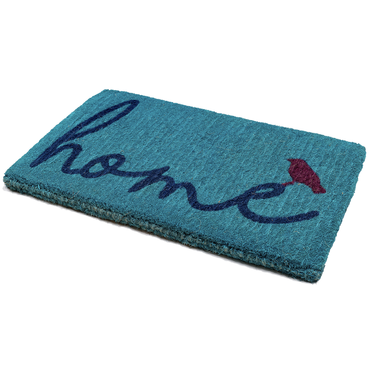 A Bird Perched on Home Coir Doormat, photo 3 of 21