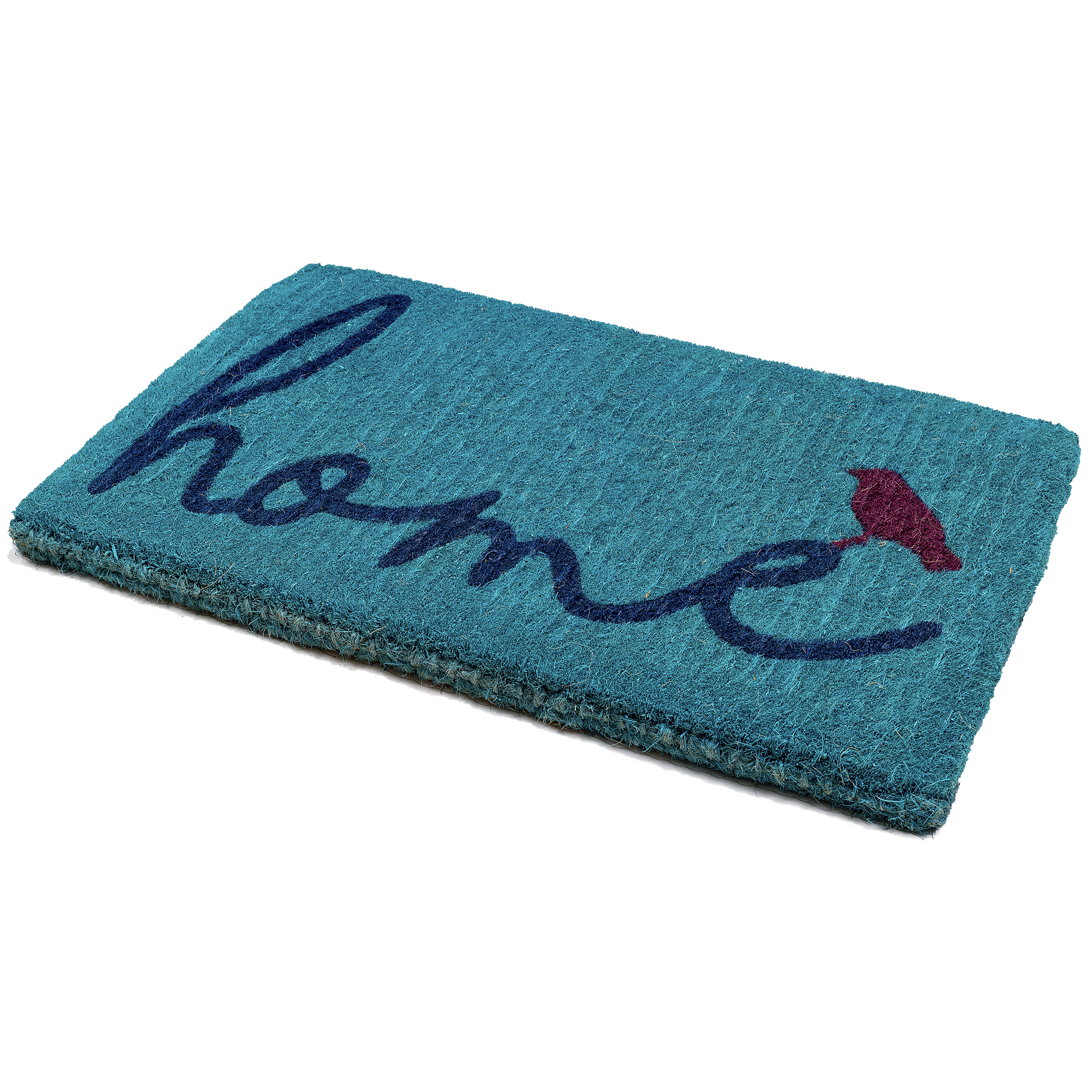 A Bird Perched on Home Coir Doormat by Fab Habitat