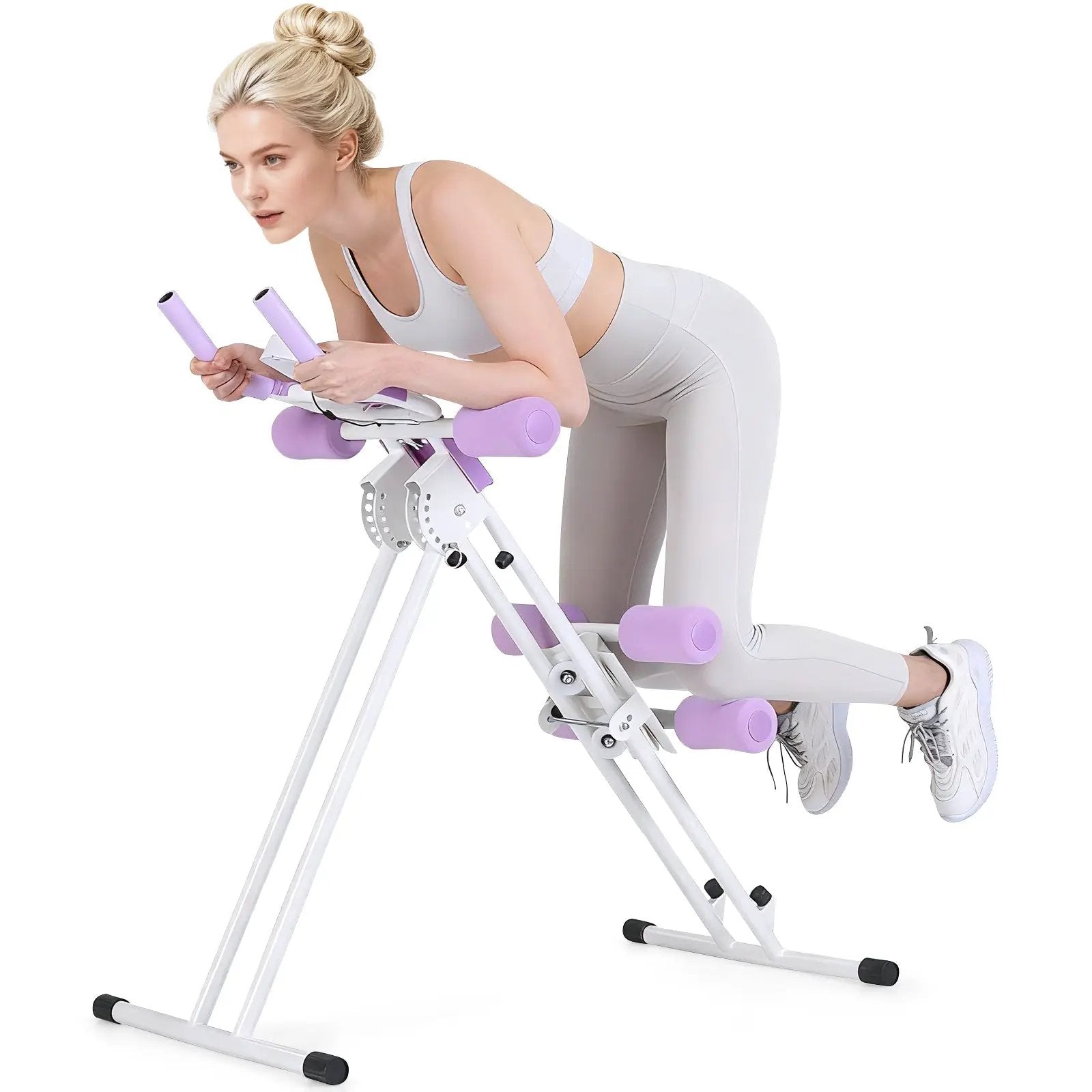 Ab Workout Equipment Foldable Abdominal Trainer Adjustable Ab Machine by DirectDeals
