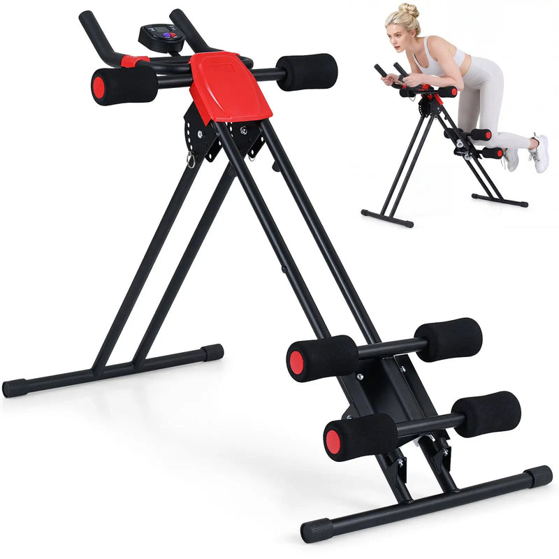 Ab Workout Equipment Foldable Abdominal Trainer Adjustable Ab Machine by DirectDeals