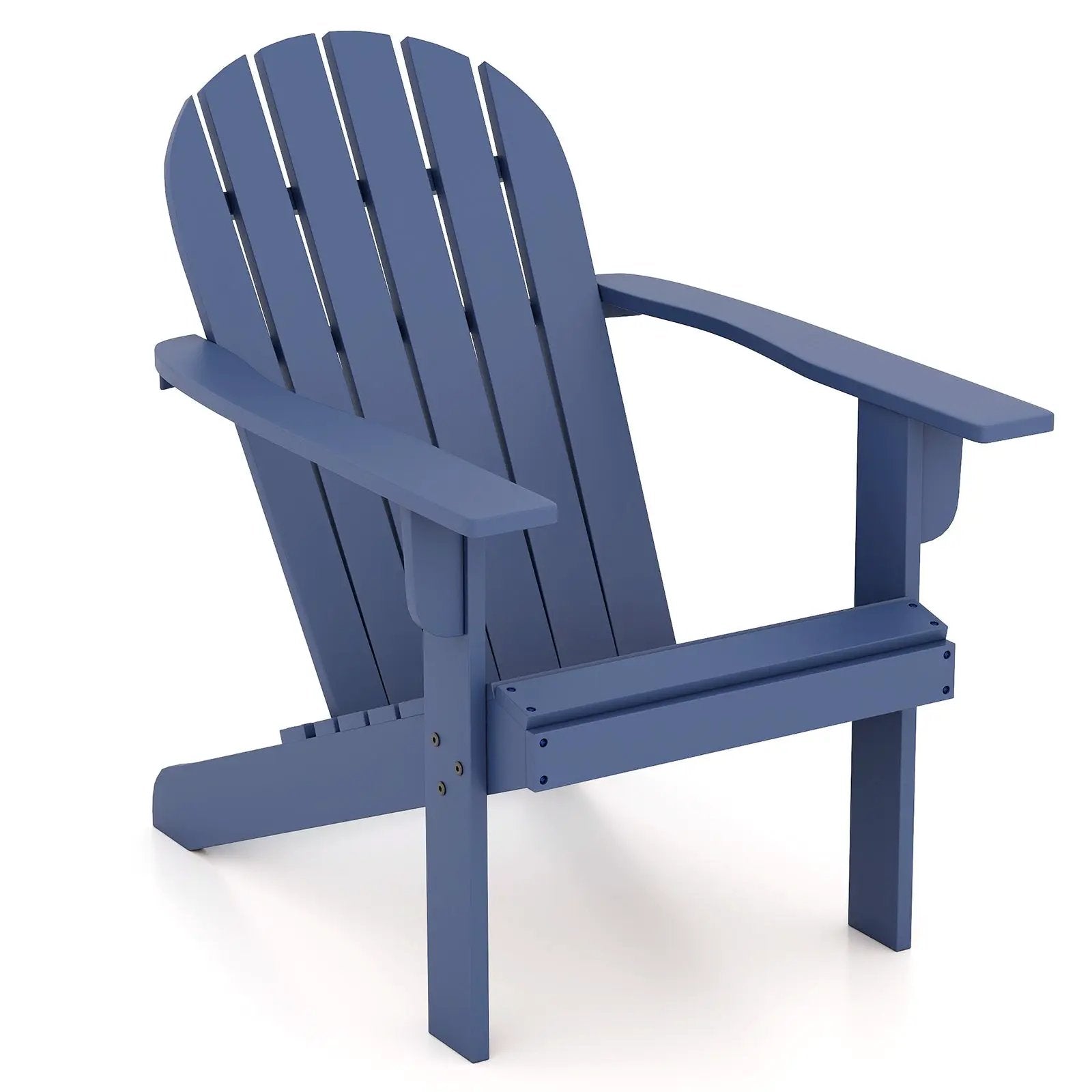 Acacia Wood Lounge Patio Adirondack Chair with Inclined Seat by DirectDeals