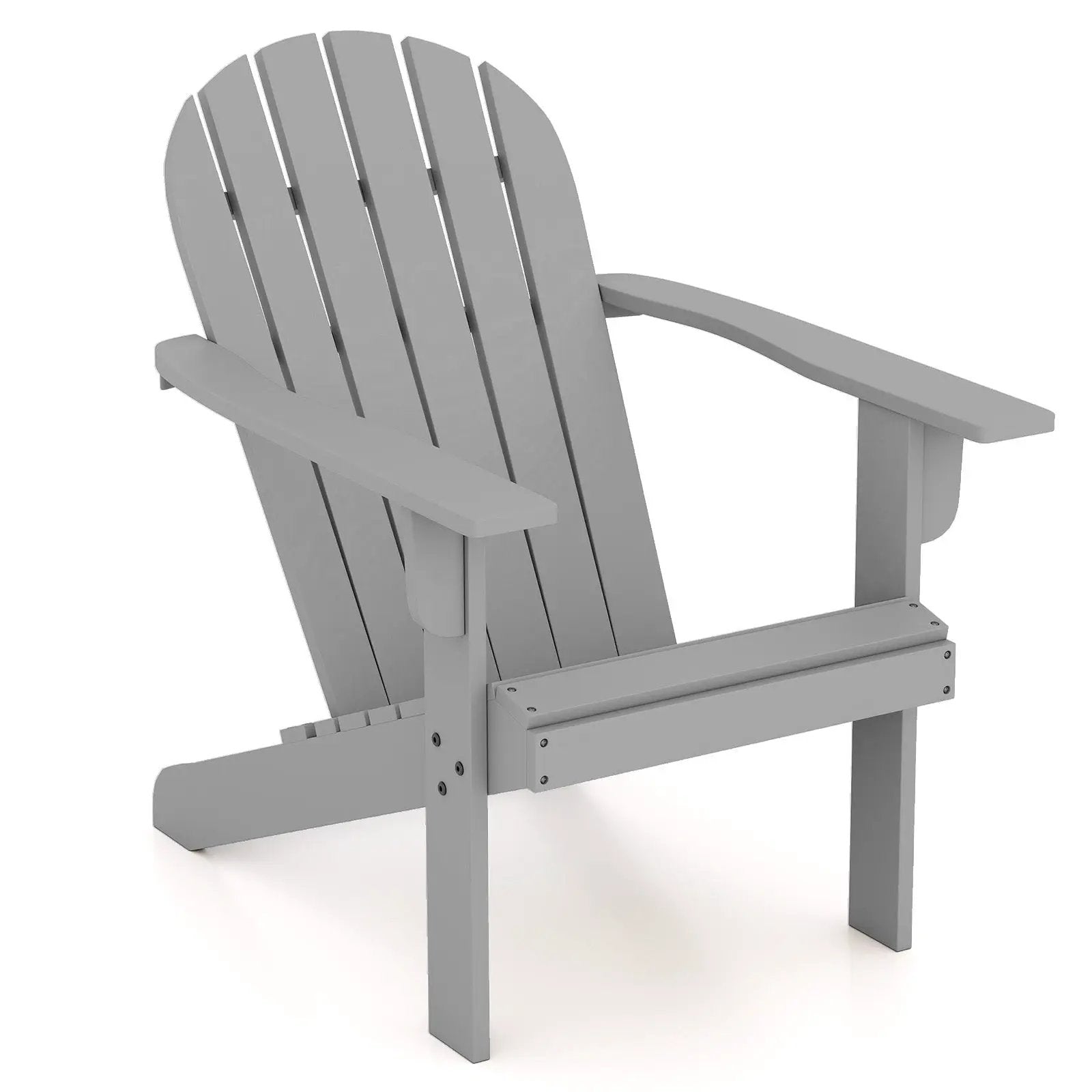 Acacia Wood Lounge Patio Adirondack Chair with Inclined Seat by DirectDeals