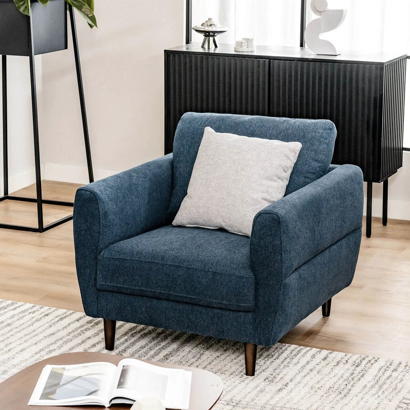 Modern Upholstered Accent Chair Single Sofa Armchair by DirectDeals