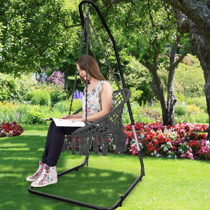 Adjustable Hammock Chair Stand Steel Frame by DirectDeals
