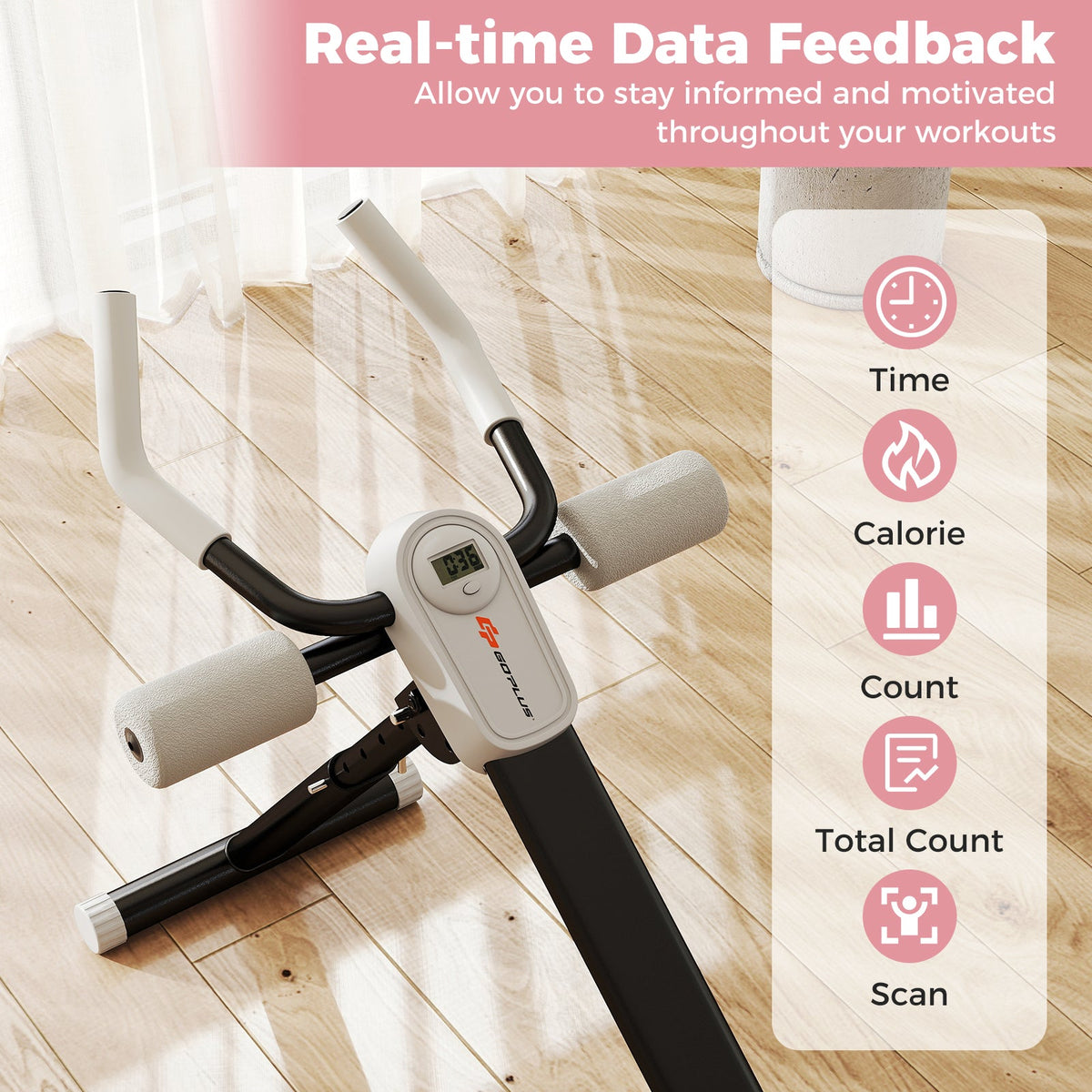 Adjustable Abdominal Trainer Ab Workout Machine Foldable Ab Cruncher, photo 10 of 16
