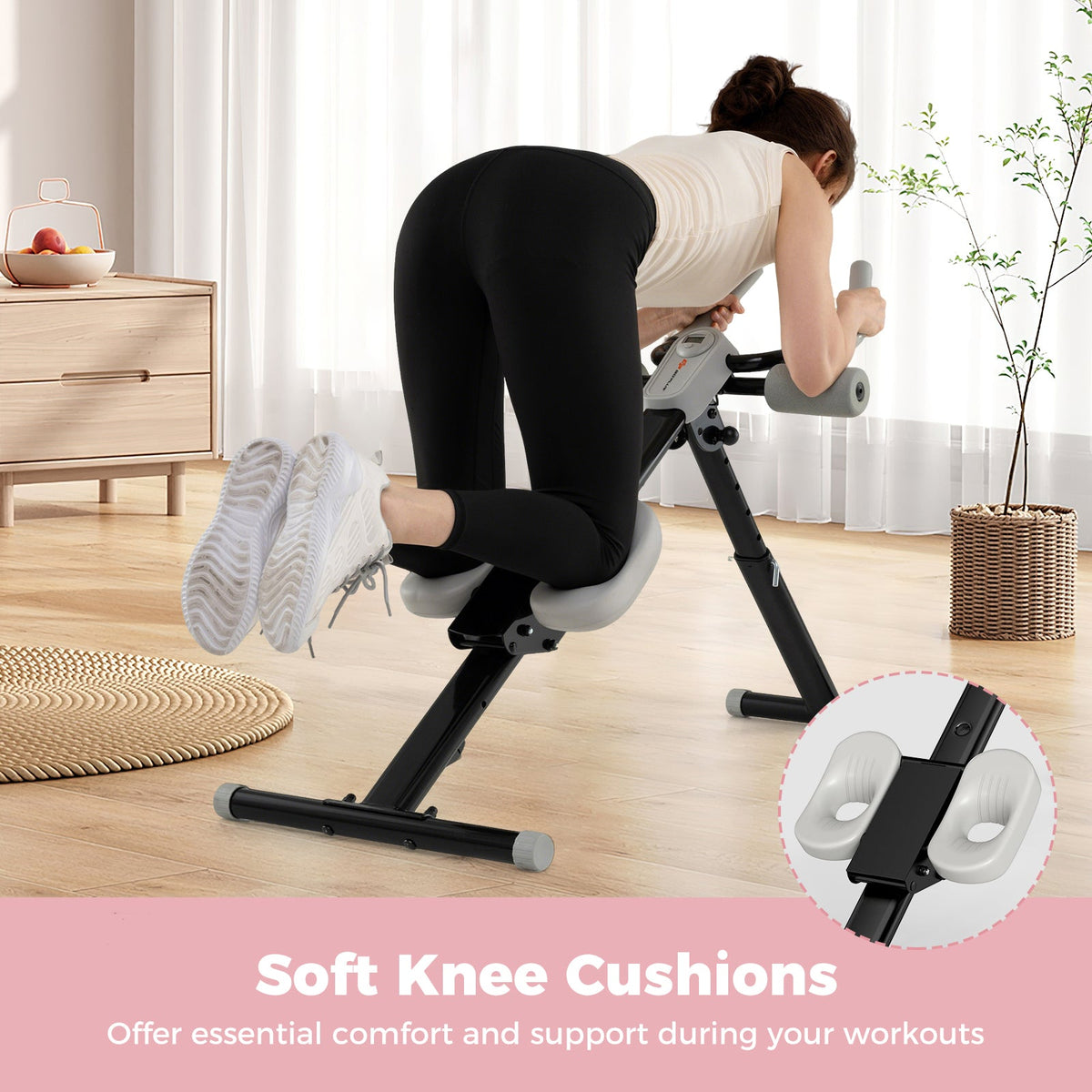 Adjustable Abdominal Trainer Ab Workout Machine Foldable Ab Cruncher, photo 6 of 16