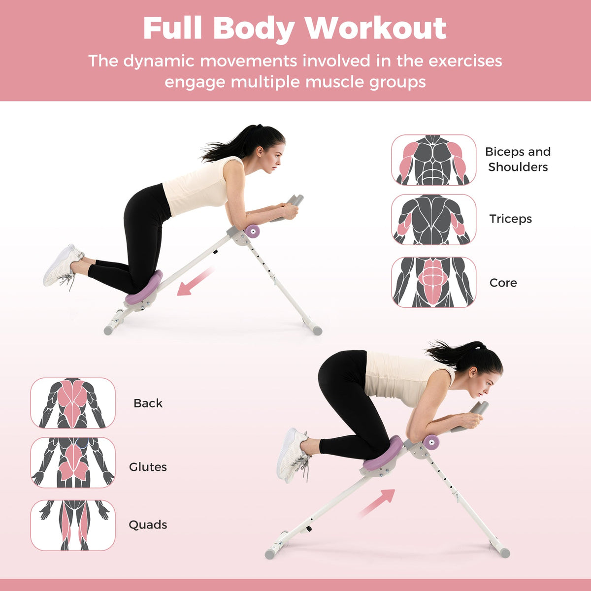 Adjustable Abdominal Trainer Ab Workout Machine Foldable Ab Cruncher, photo 16 of 16