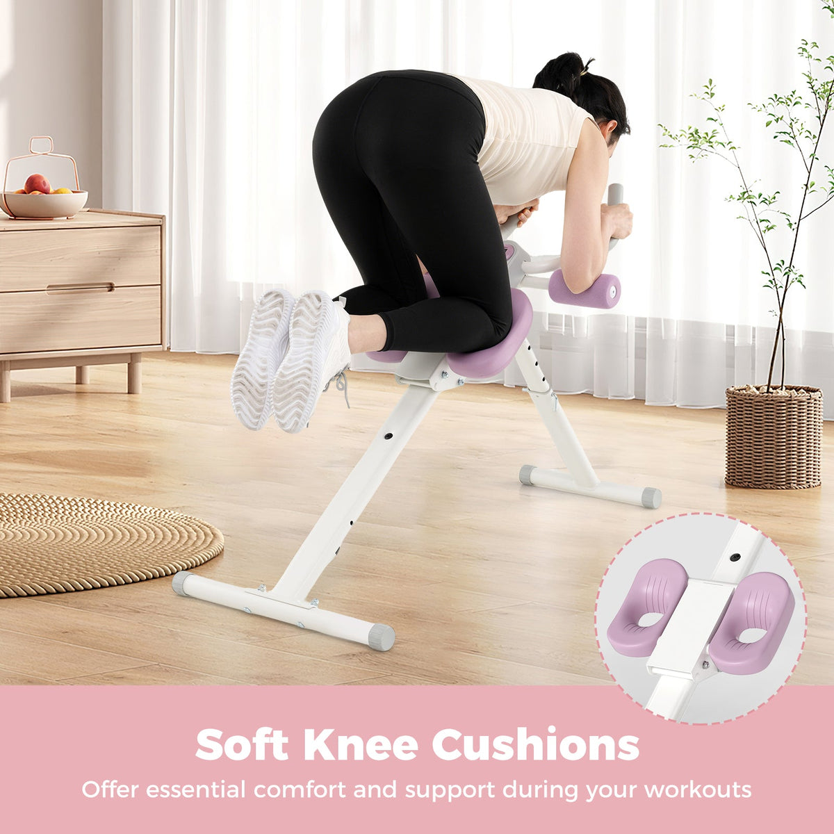 Adjustable Abdominal Trainer Ab Workout Machine Foldable Ab Cruncher, photo 5 of 16