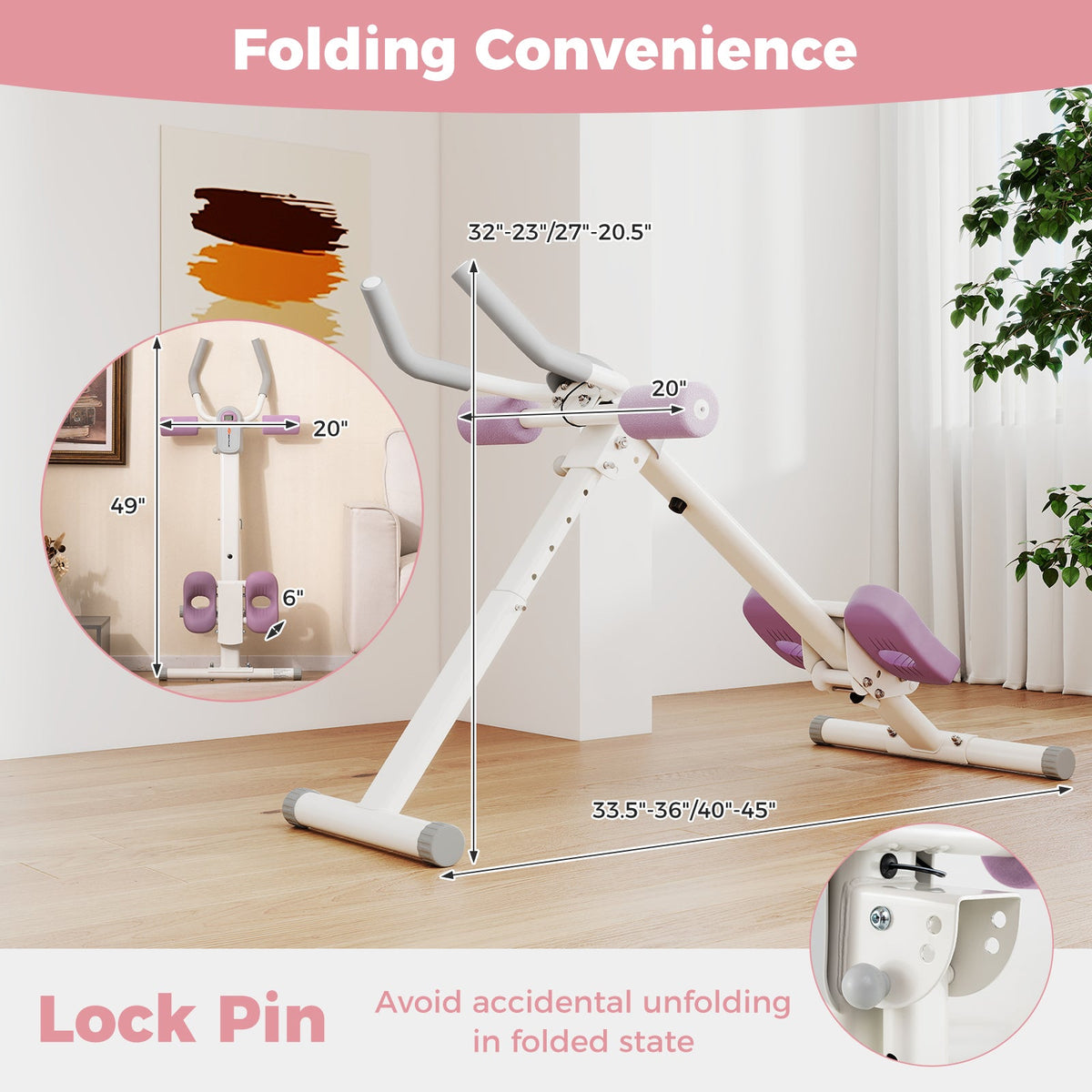Adjustable Abdominal Trainer Ab Workout Machine Foldable Ab Cruncher, photo 11 of 16