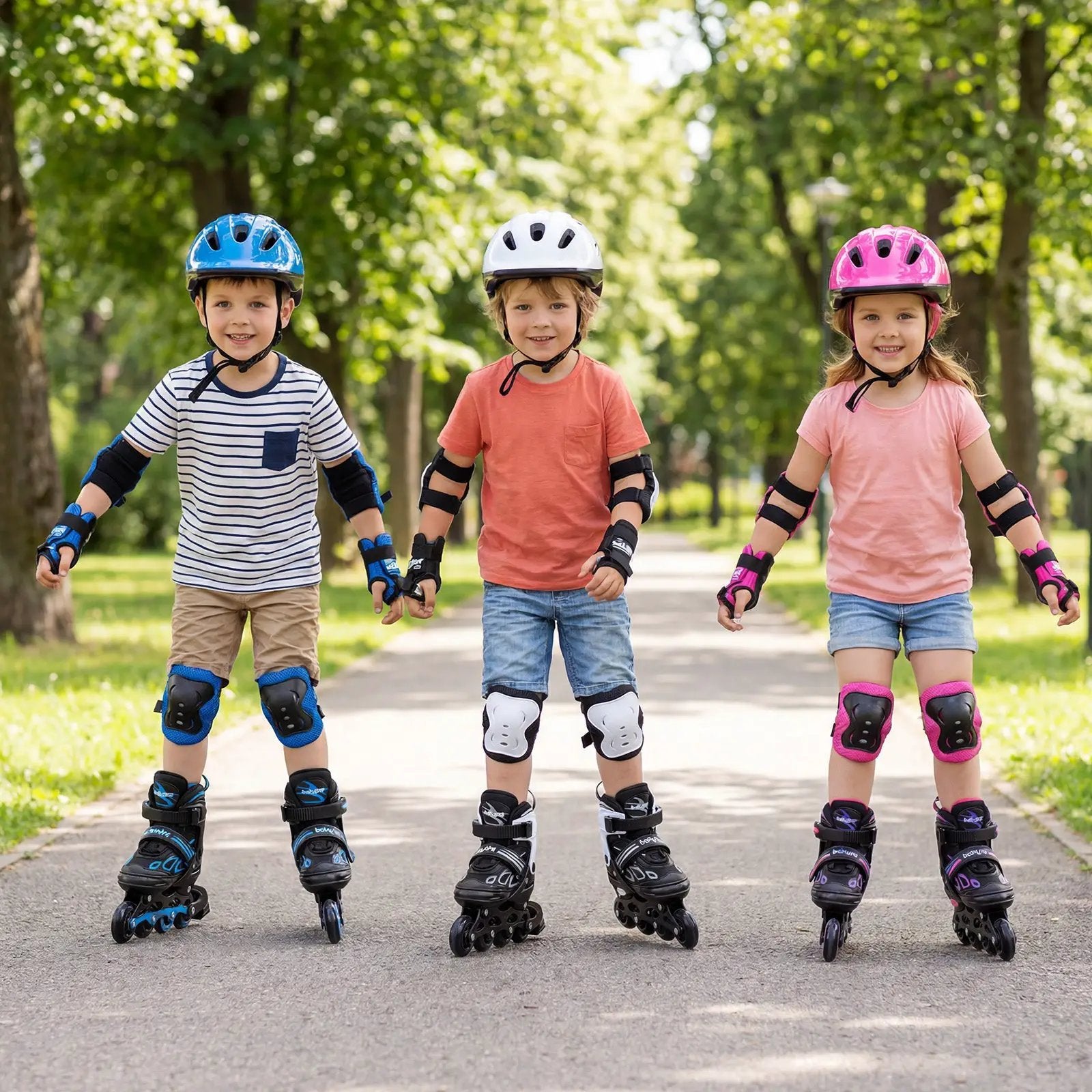 Adjustable Kids' Incline Skates for Boys Girls Ages 5-14 by DirectDeals