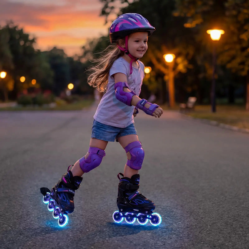 Adjustable Kids' Incline Skates for Boys Girls Ages 5-14 by DirectDeals