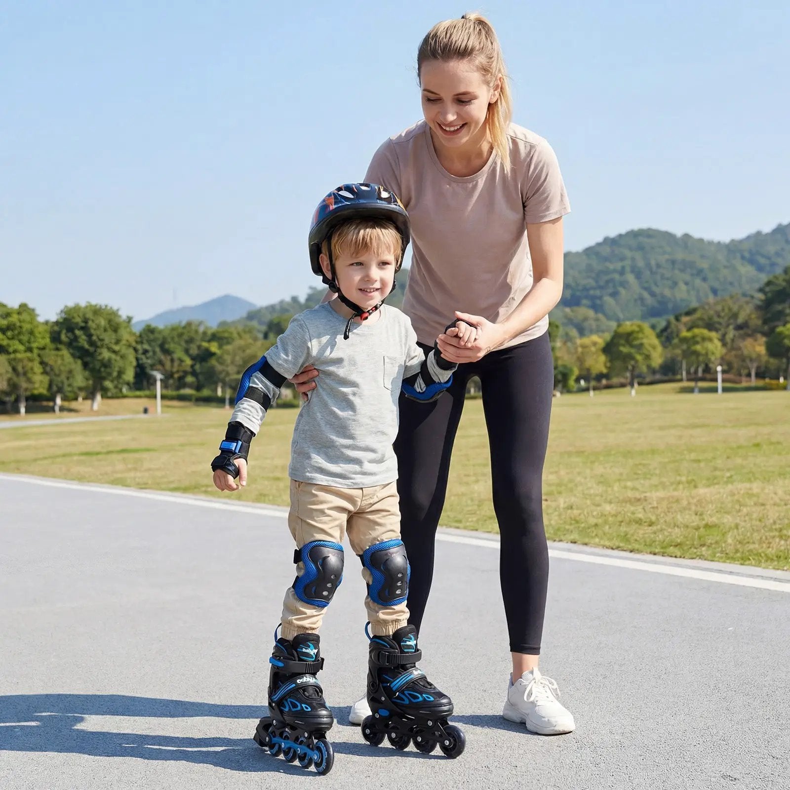 Adjustable Kids' Incline Skates for Boys Girls Ages 5-14 by DirectDeals