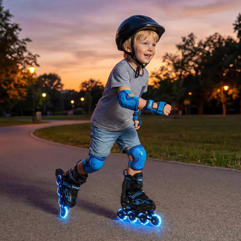Adjustable Kids' Incline Skates for Boys Girls Ages 5-14 by DirectDeals
