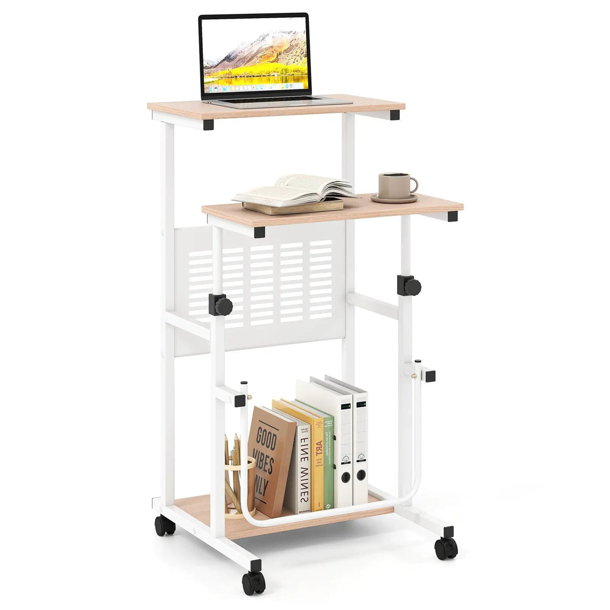 Height Adjustable Mobile Computer Stand, photo 3 of 9