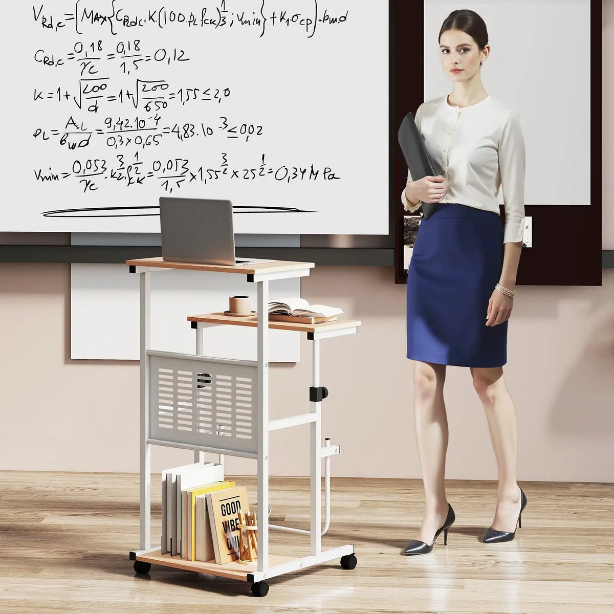 Height Adjustable Mobile Computer Stand, photo 6 of 9