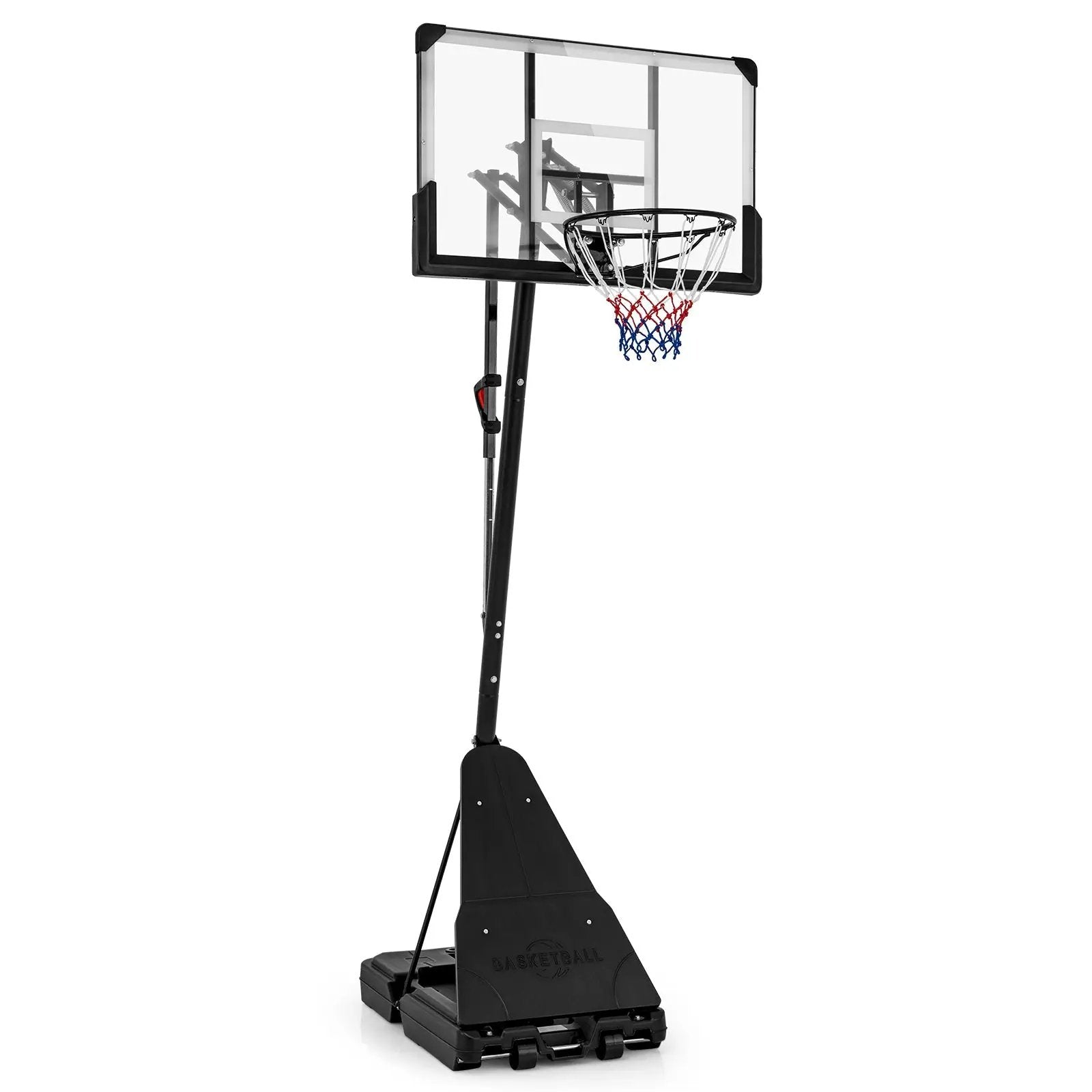 4.9-10 Feet Height Adjustable Portable Basketball Hoop Basketball Goal System by DirectDeals