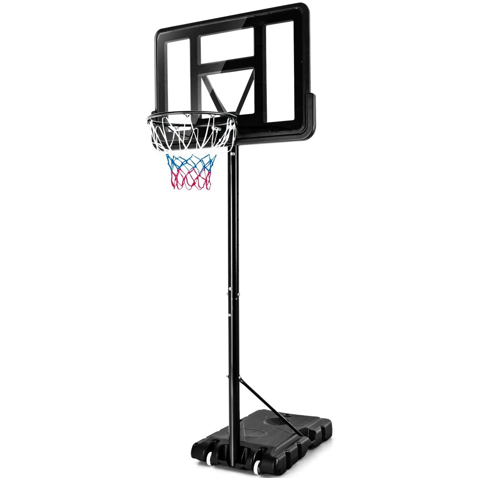 Adjustable Portable Basketball Hoop Stand with Shatterproof Backboard Wheels by DirectDeals