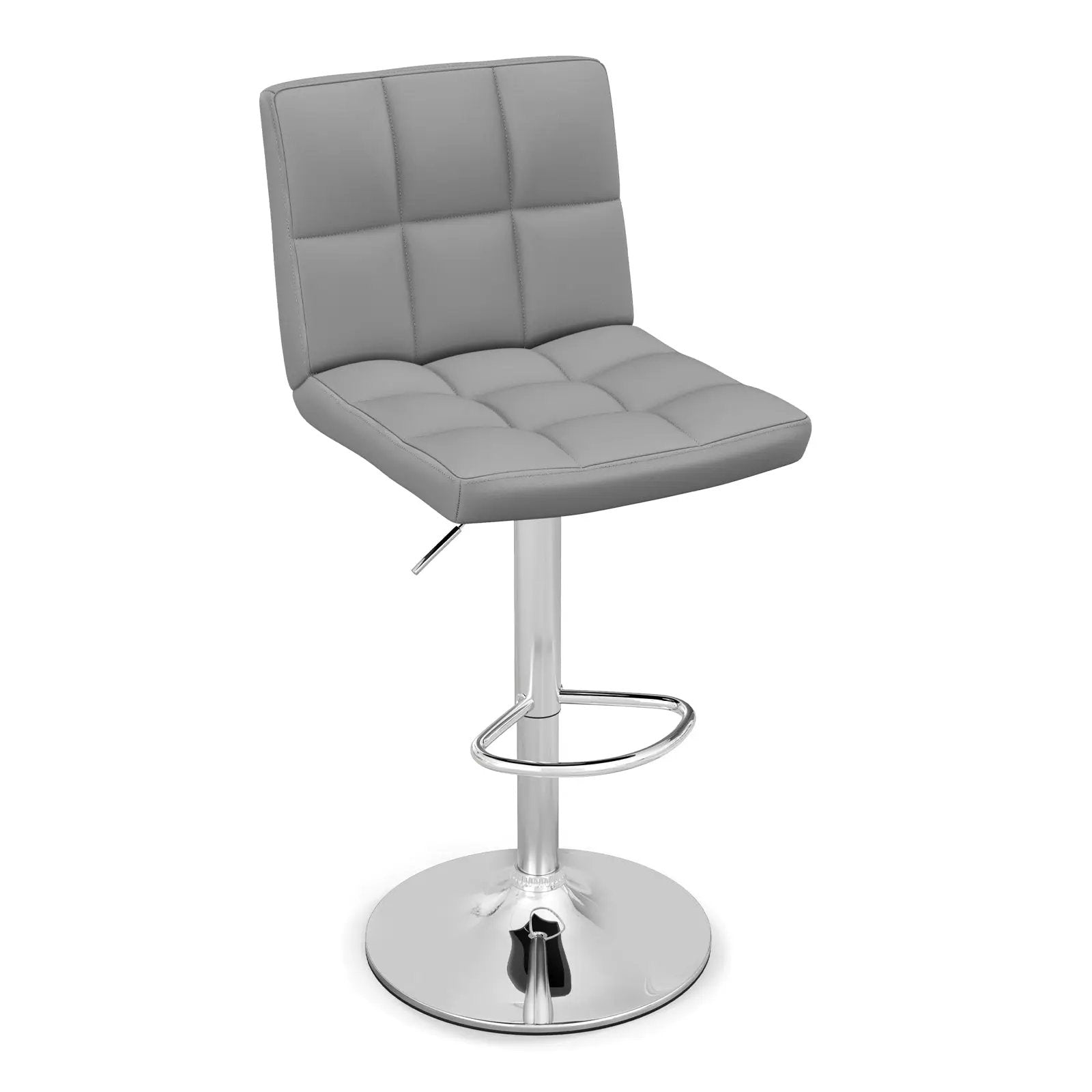 Adjustable Swivel Bar Stool with PU Leather-Brown by DirectDeals
