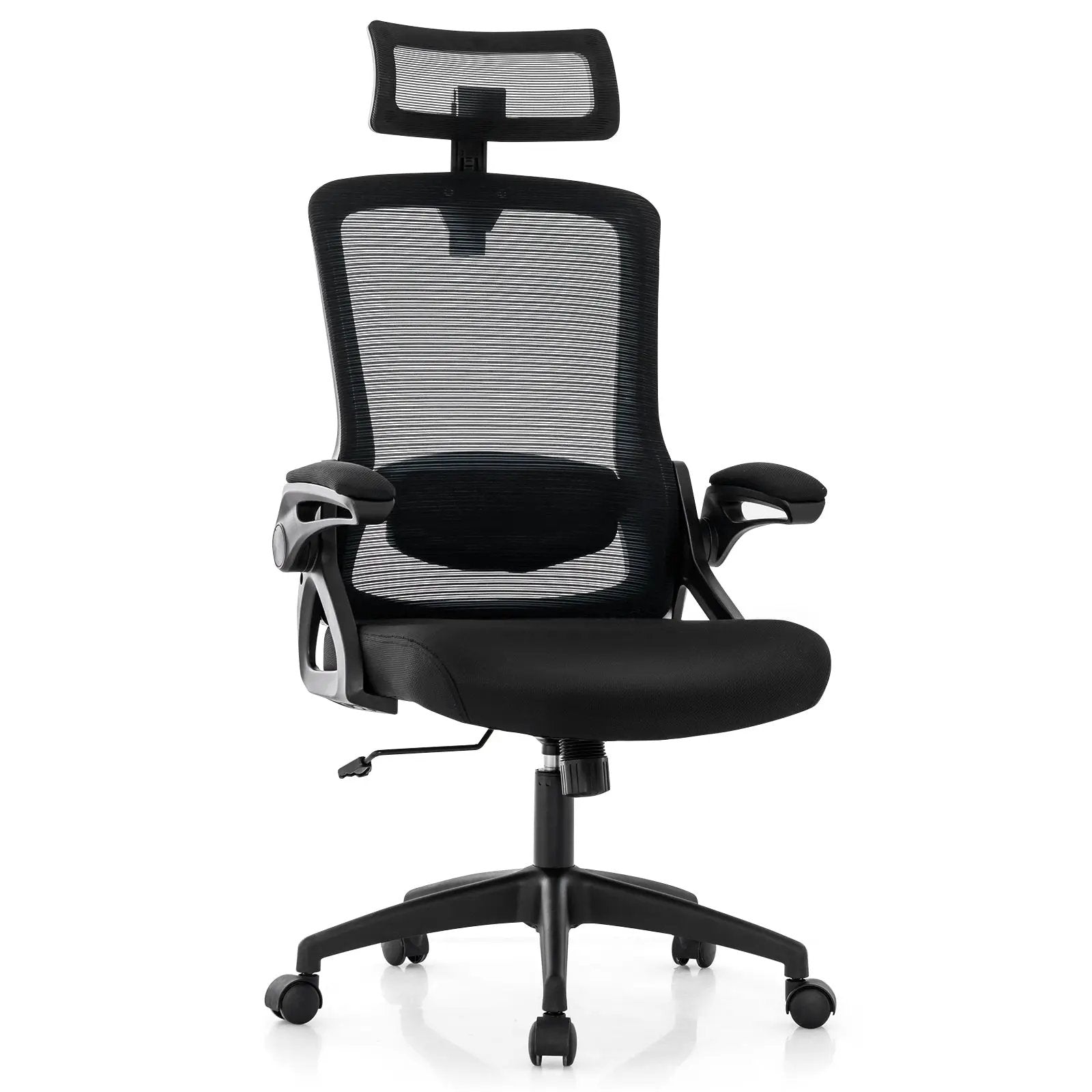 Adjustable Swivel Task Chair Ergonomic Office Chair with Adjustable Lumbar Support by DirectDeals