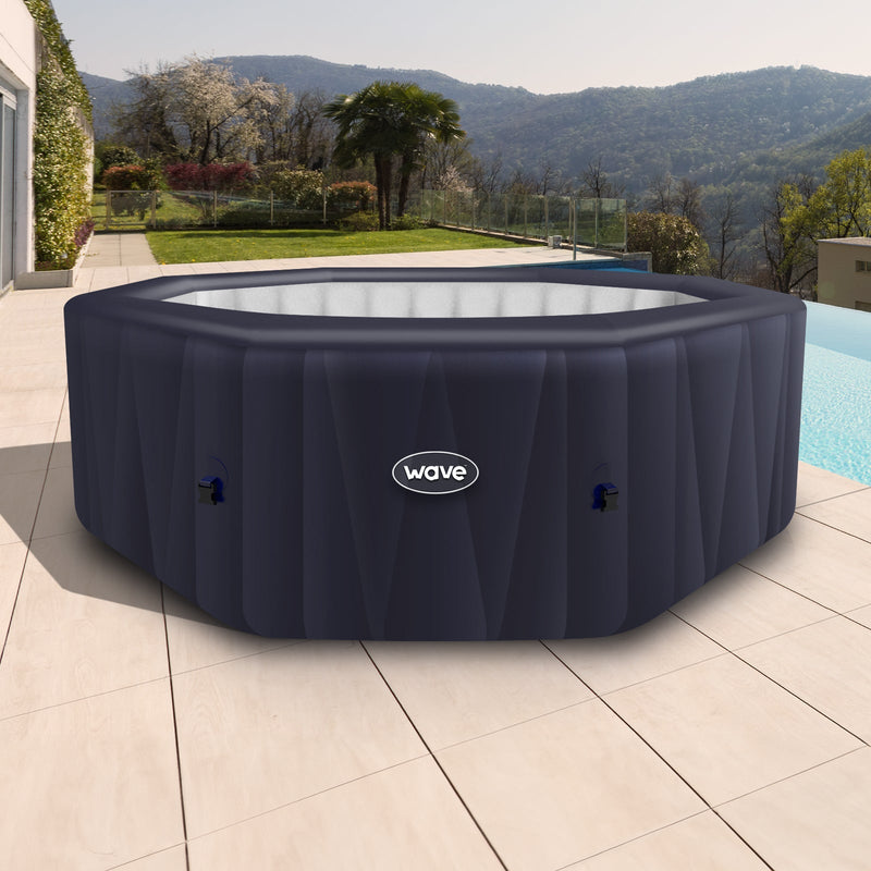 Aegean | 6-Person Inflatable Hot Tub | Octagon | Integrated Heater, installed in a room