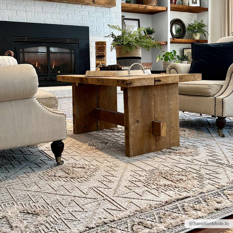 Agoo High-Low Pile Rustic Rug by Boutique Rugs