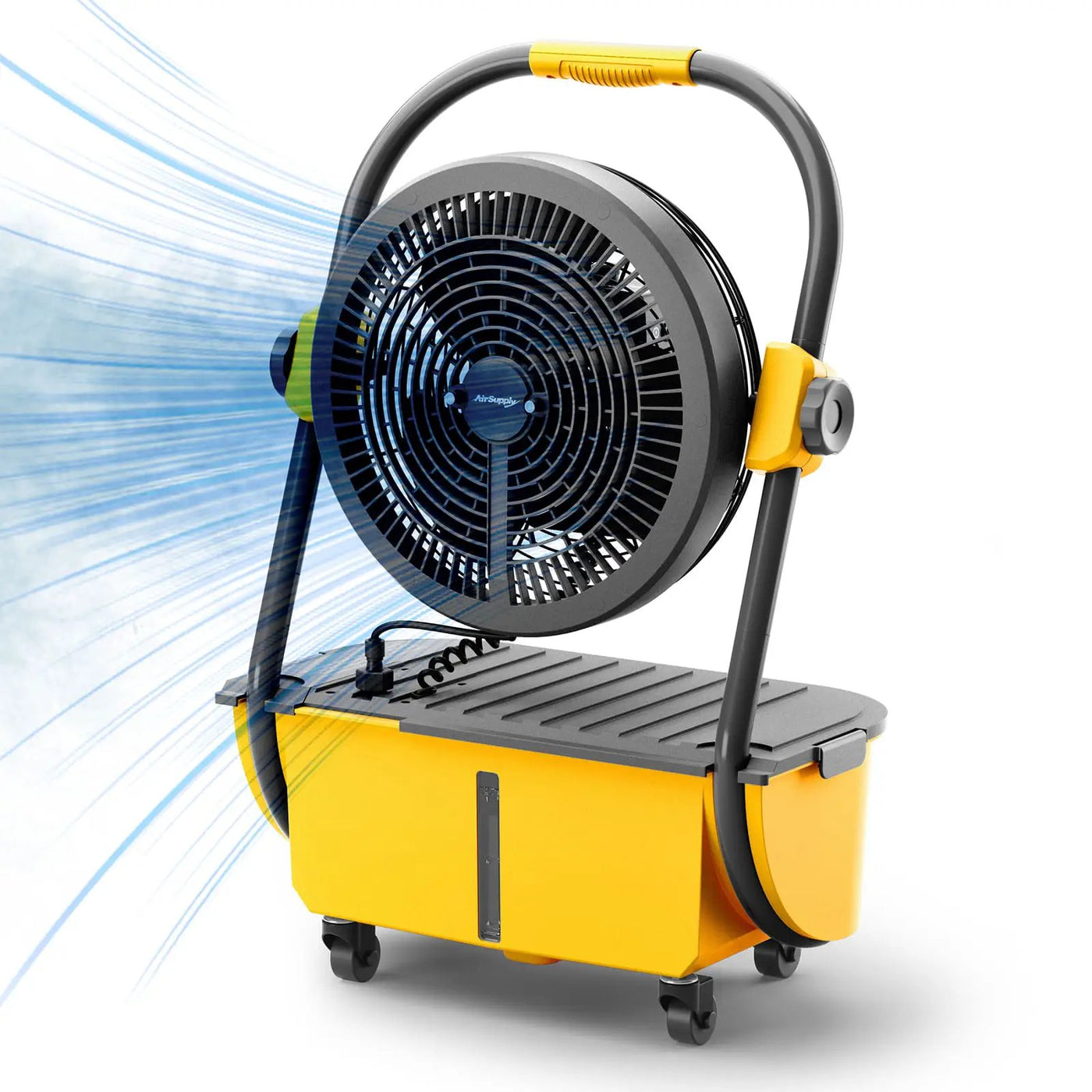 (Open Box) AirSupply MS12 Portable Mist Fan, 19,200mAh Battery & 2.9-Gallon Tank by TURBRO