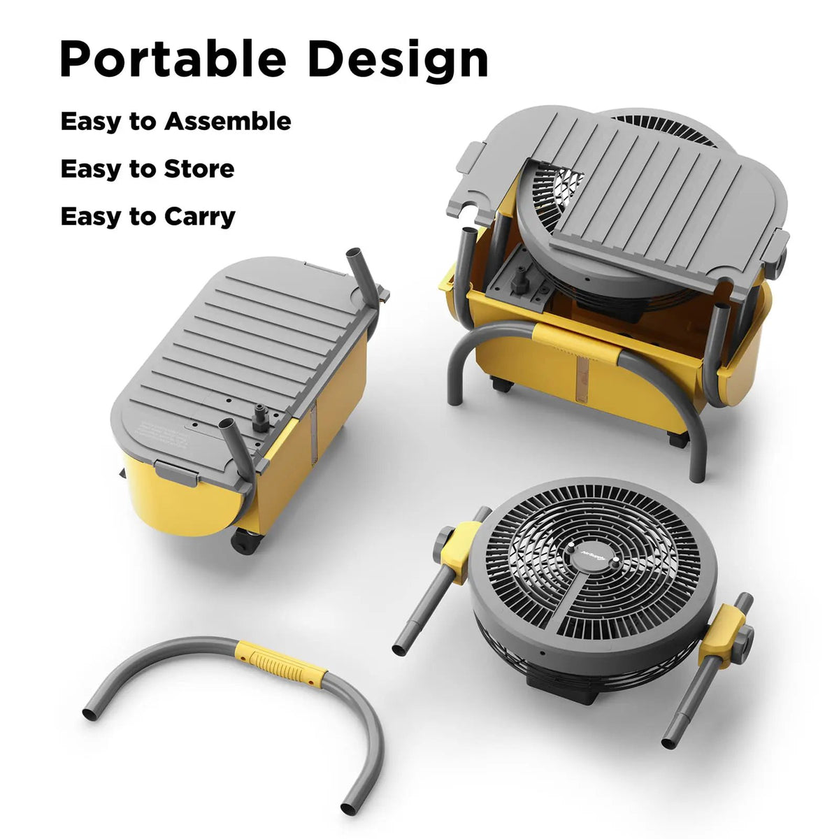 AirSupply MS12 Portable Mist Fan, 11L Tank & Up to 50H Runtime by TURBRO