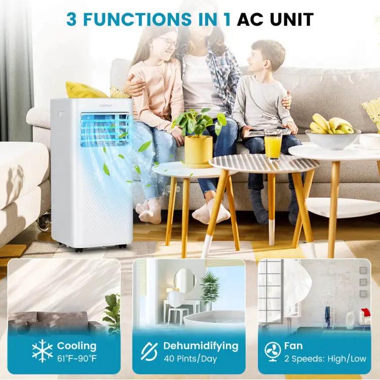 8000 BTU Portable AC w/ Timer by DirectDeals