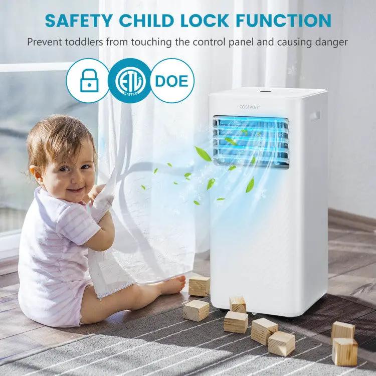 8000 BTU Portable AC w/ Timer by DirectDeals