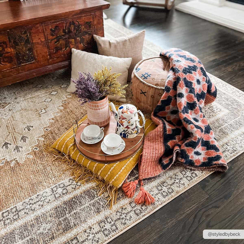 Albas Washable Area Rug by Hauteloom