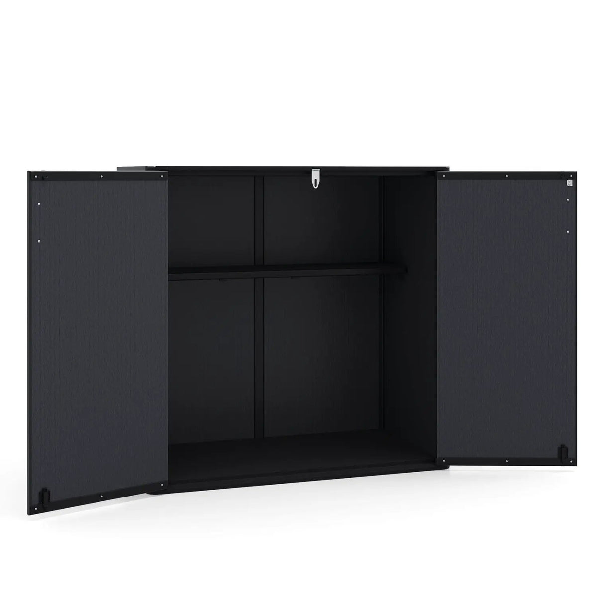 All-Weather Storage Box with Floor and Removable Shelf for Patio and Lawn, photo 15 of 16