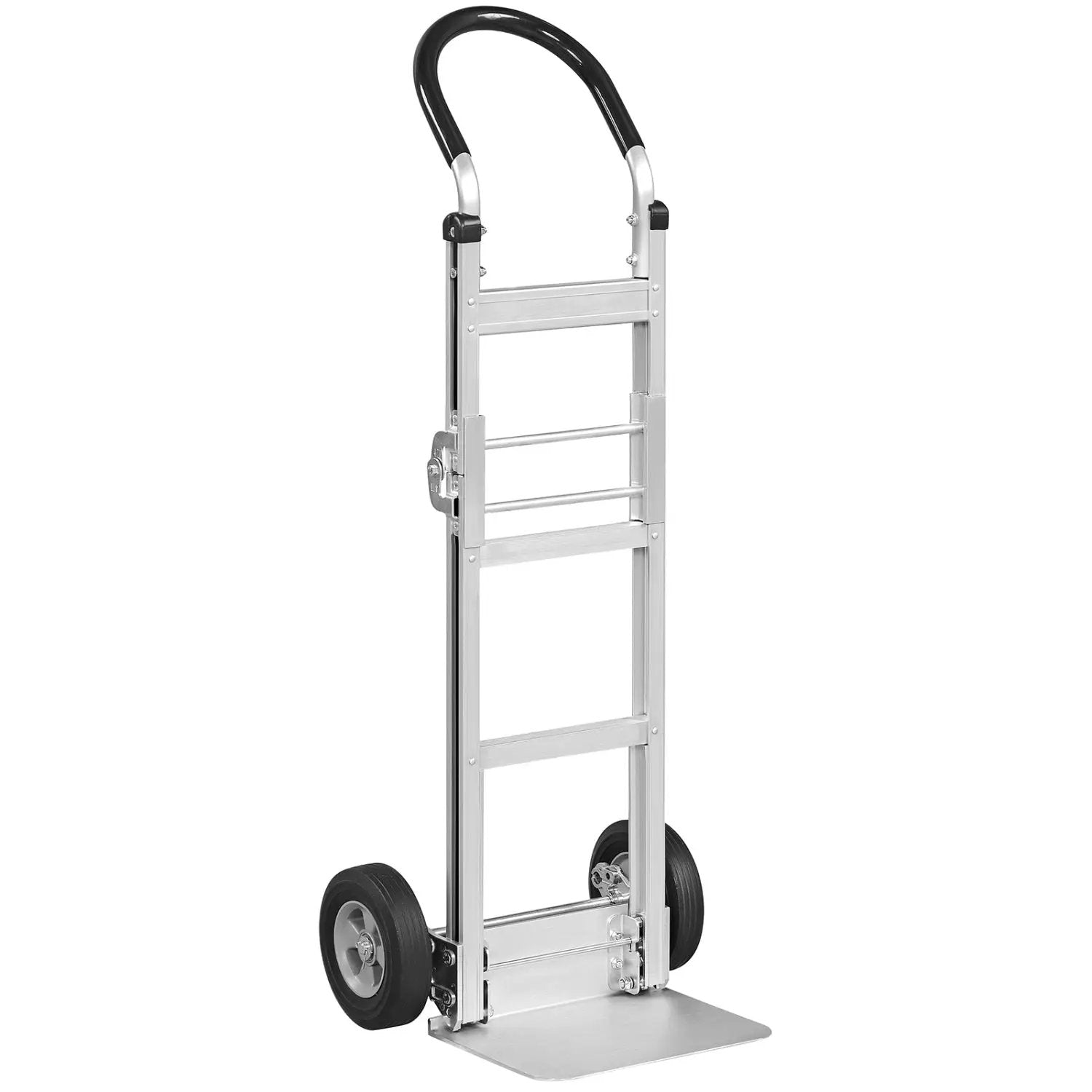 Aluminum Dolly Cart with 2 Rubber Wheels and Ergonomic Handle by DirectDeals