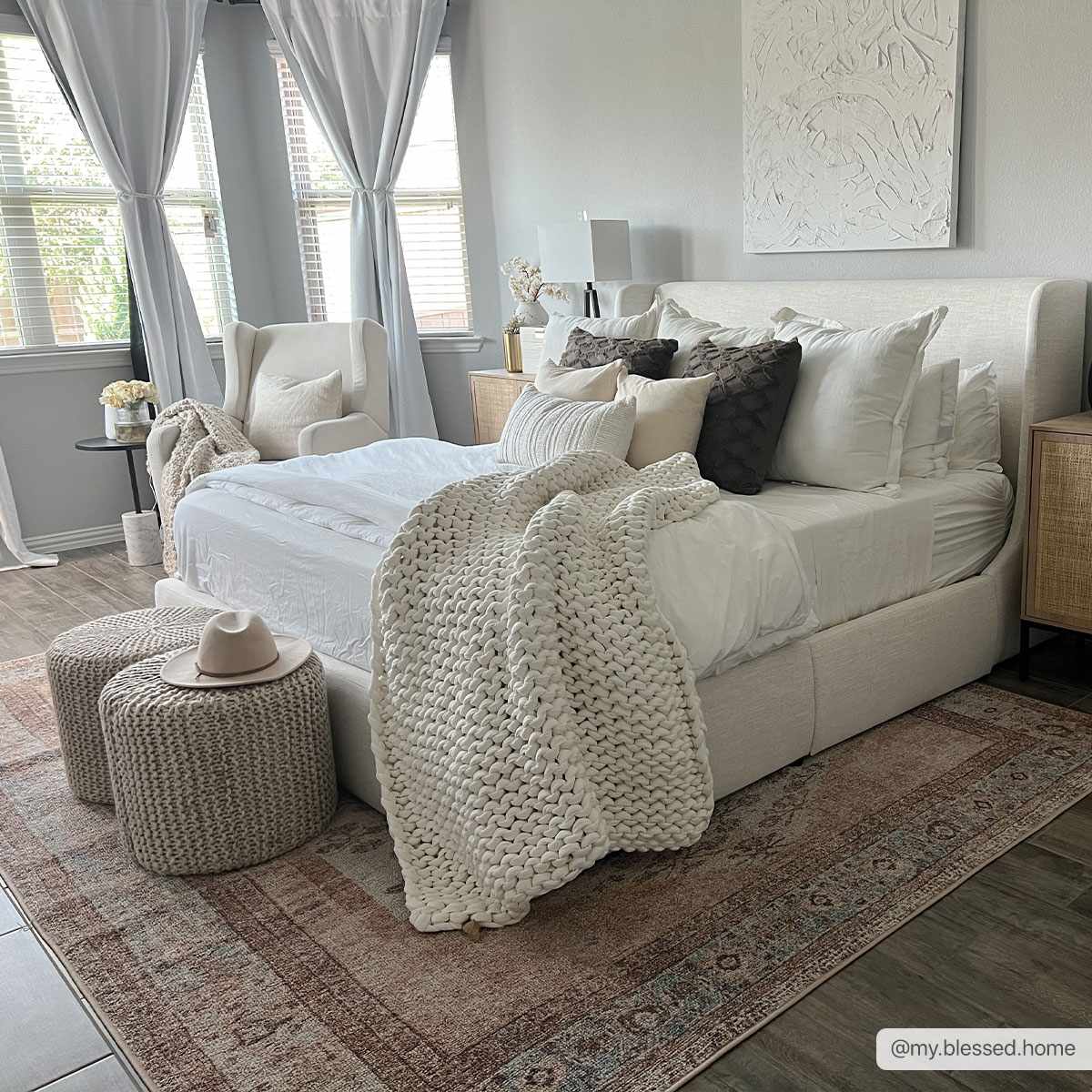 Analu Peach Washable Area Rug by Hauteloom