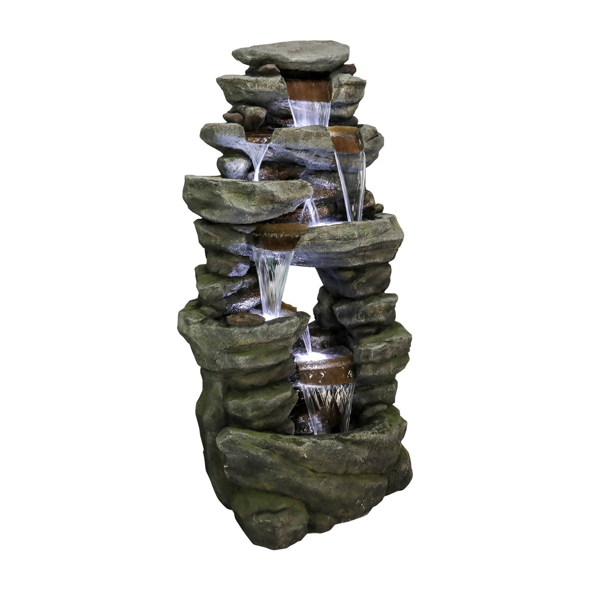 Resin Rock Waterfall Fountain Large 60 Inch 7 Tier, photo 9 of 13