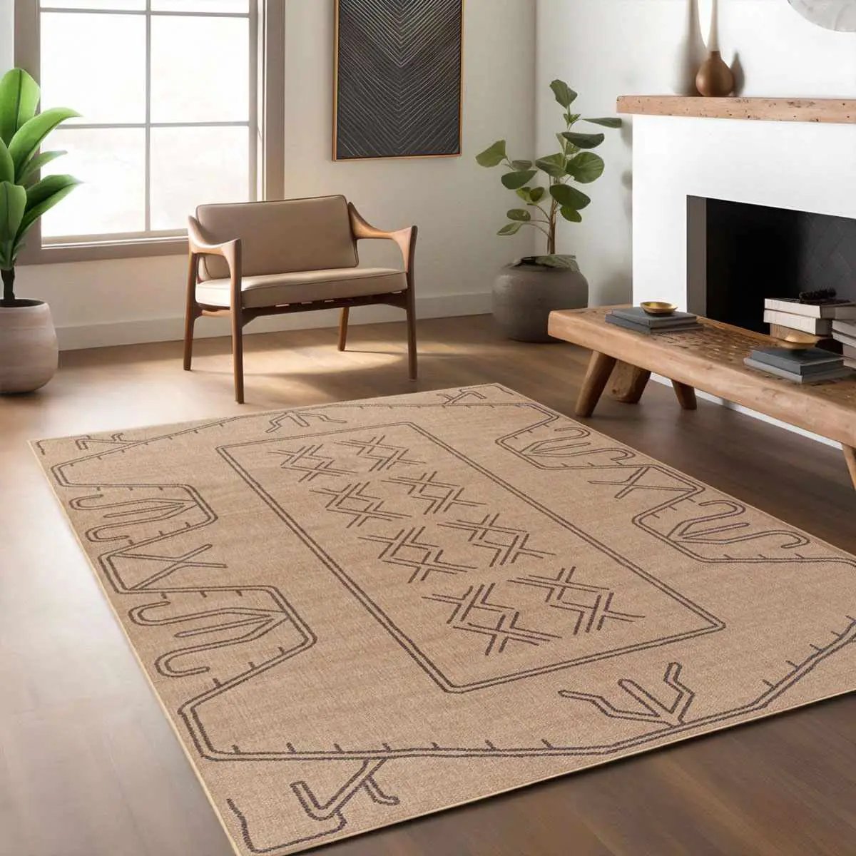 Anuja Washable Jutely Rug - Clearance by Boutique Rugs