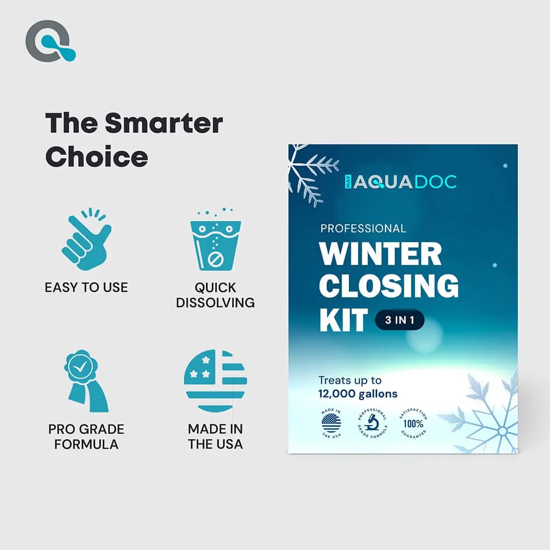 Pool Winterizing Kit - 3-Part Pool Closing Kit by AquaDoc