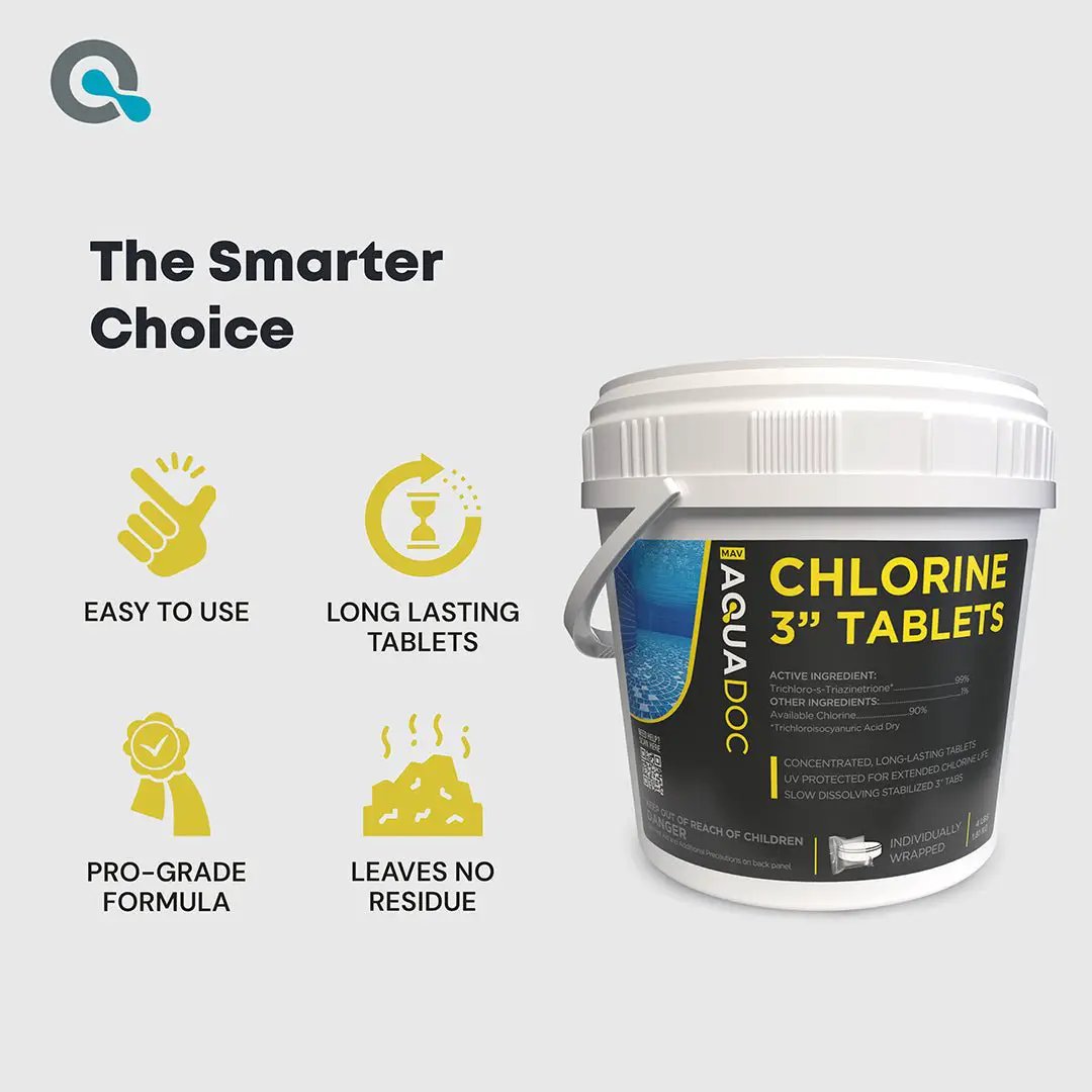 Pool Chlorine Tablets by AquaDoc