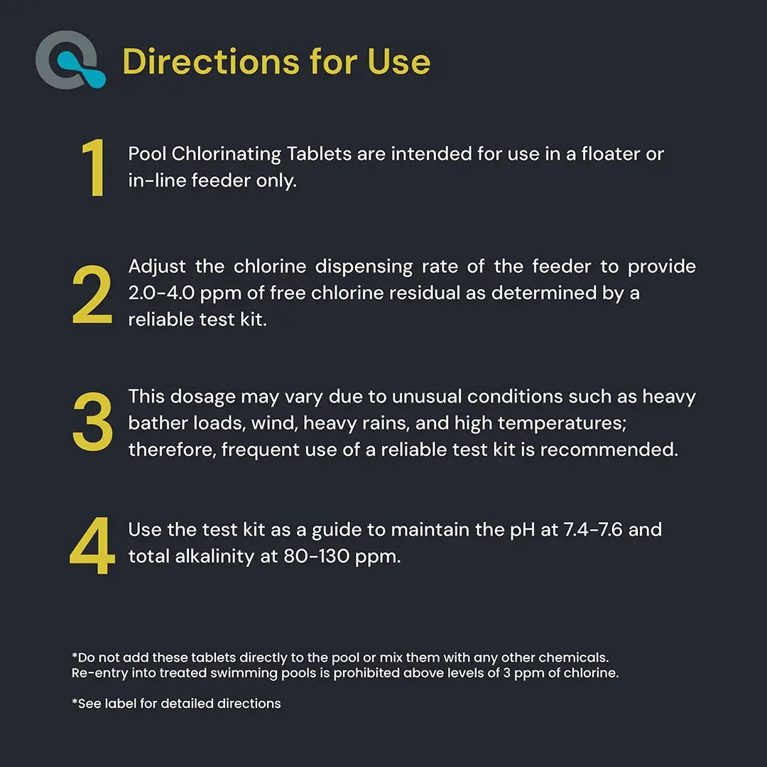 Pool Chlorine Tablets by AquaDoc