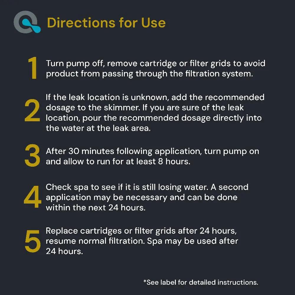 Spa Leak Sealer for Hot Tubs