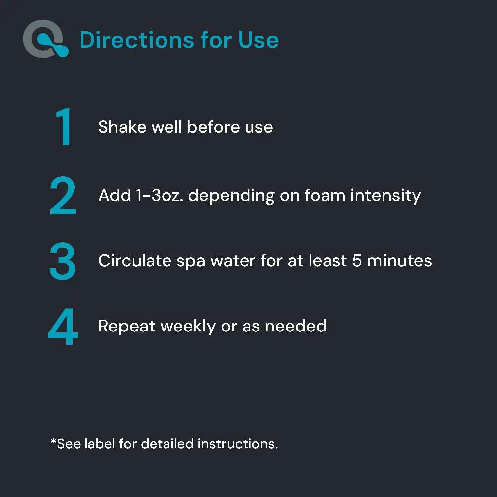 Spa Defoamer for Hot Tubs by AquaDoc