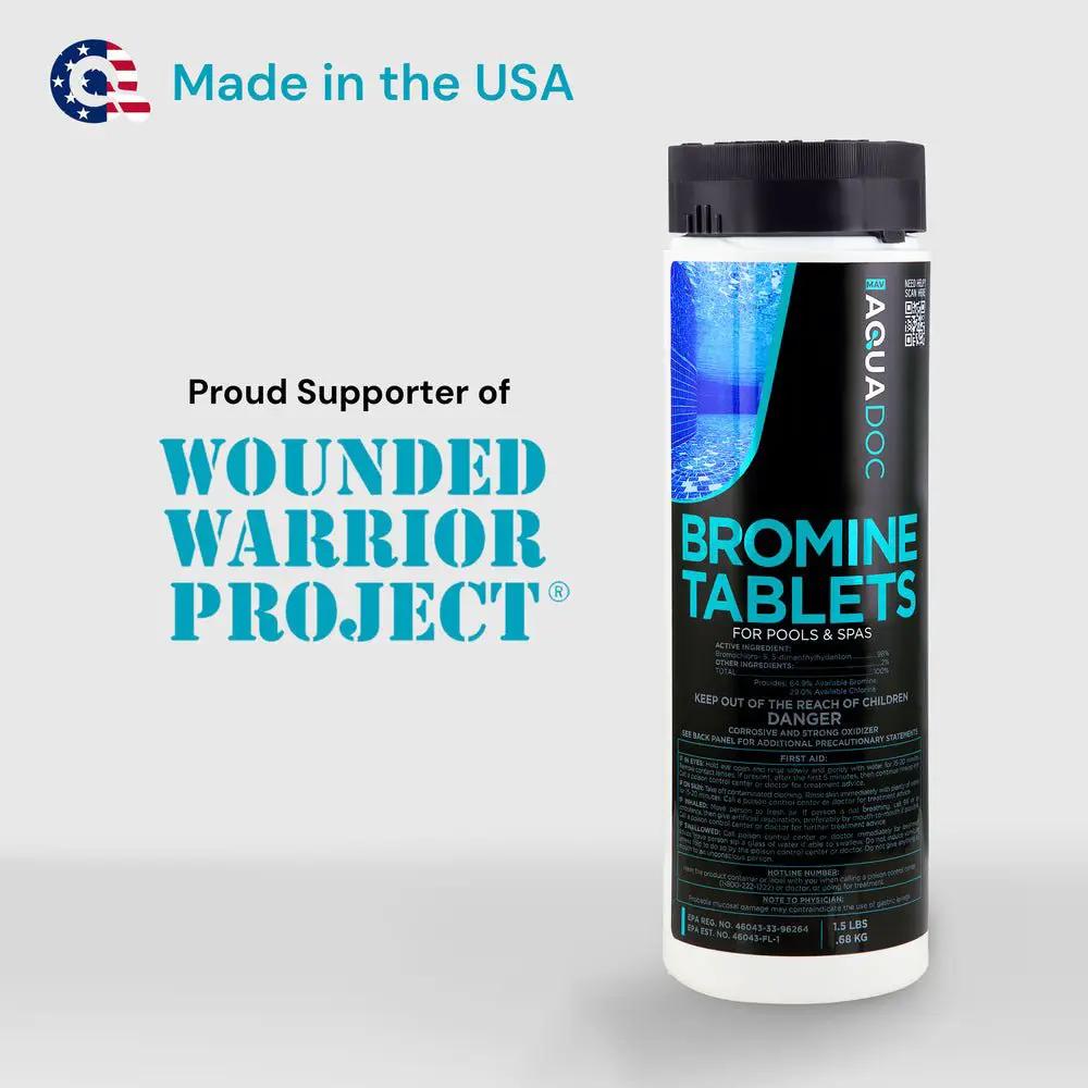 Bromine Tablets for Hot Tub by AquaDoc