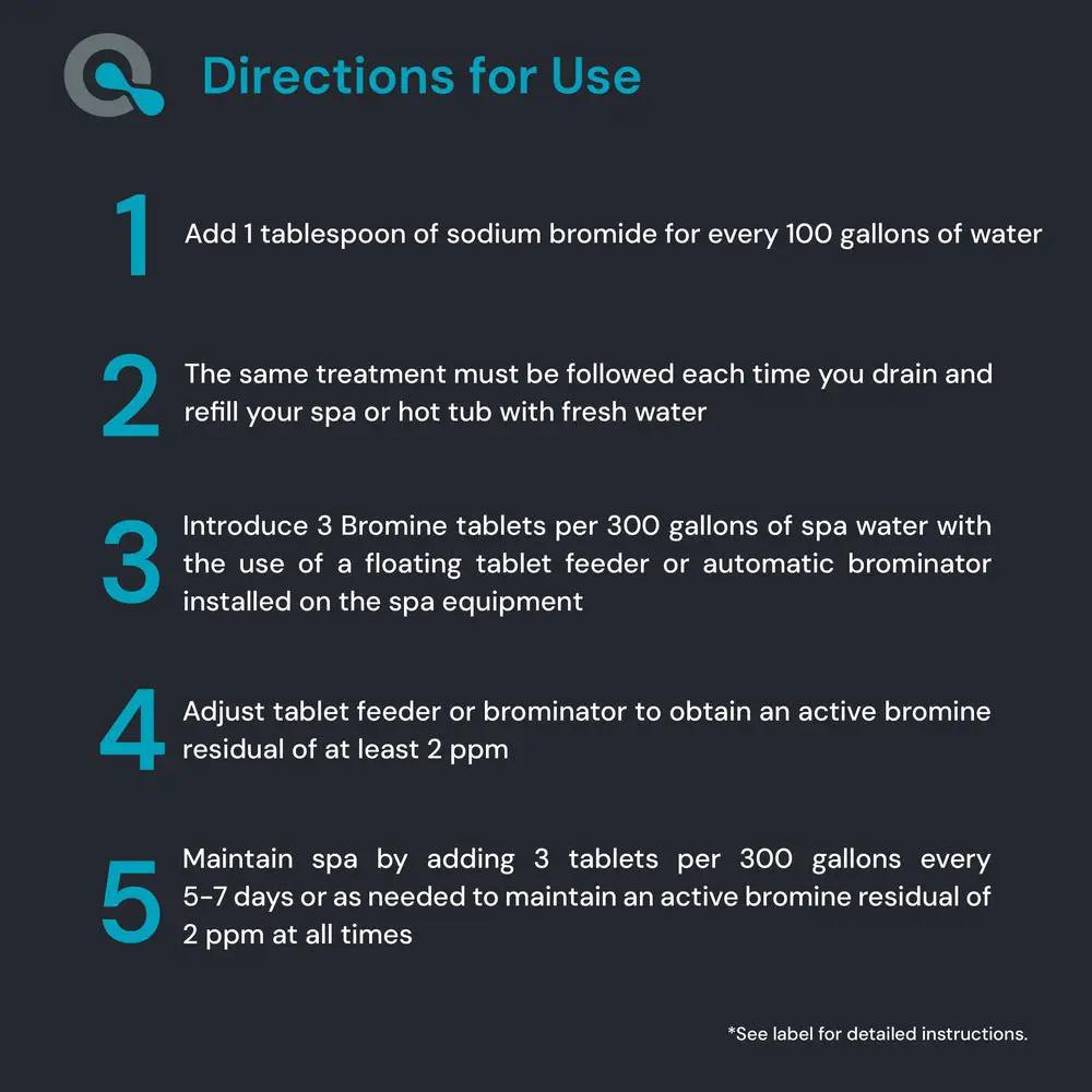 Bromine Tablets for Hot Tub by AquaDoc